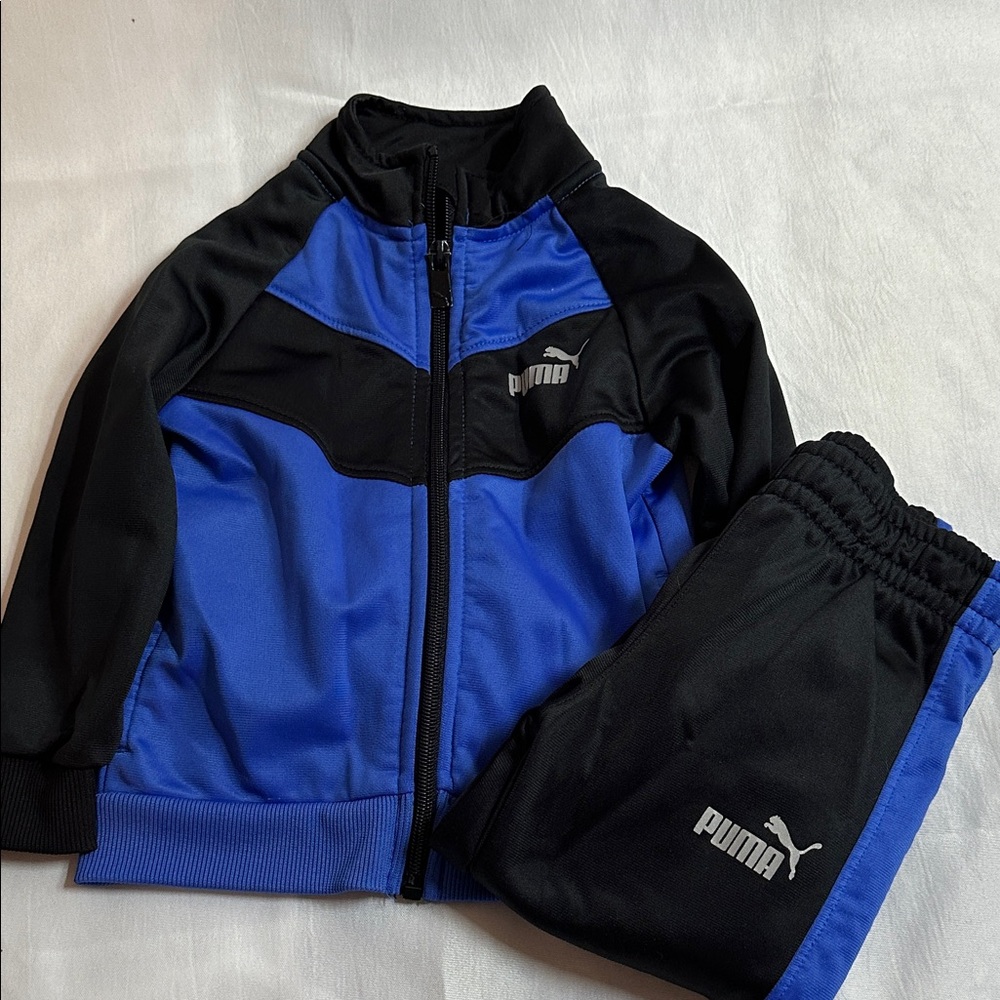 Puma Black and Blue Athletic Set 2T